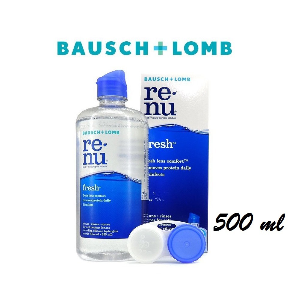 Bộ Sản Phẩm Cho Người Dùng Kính Áp Tròng Renu Fresh Bausch & Lomb Hoa Kỳ