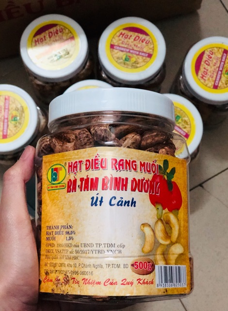 Hạt điều loại 1 bà tám Bình Dương 500gr HSD 1 năm