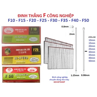 Đinh F ghim F10 - F15 - F20 - F25 - F30 - F35 - F40 - F50, đinh bắn gỗ, đinh thẳng, đinh ghim