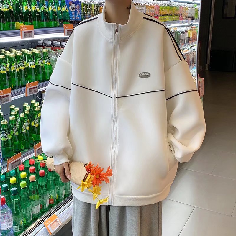 Áo khoác màu trơn kiểu dáng đơn giản thoải mái dành cho nam