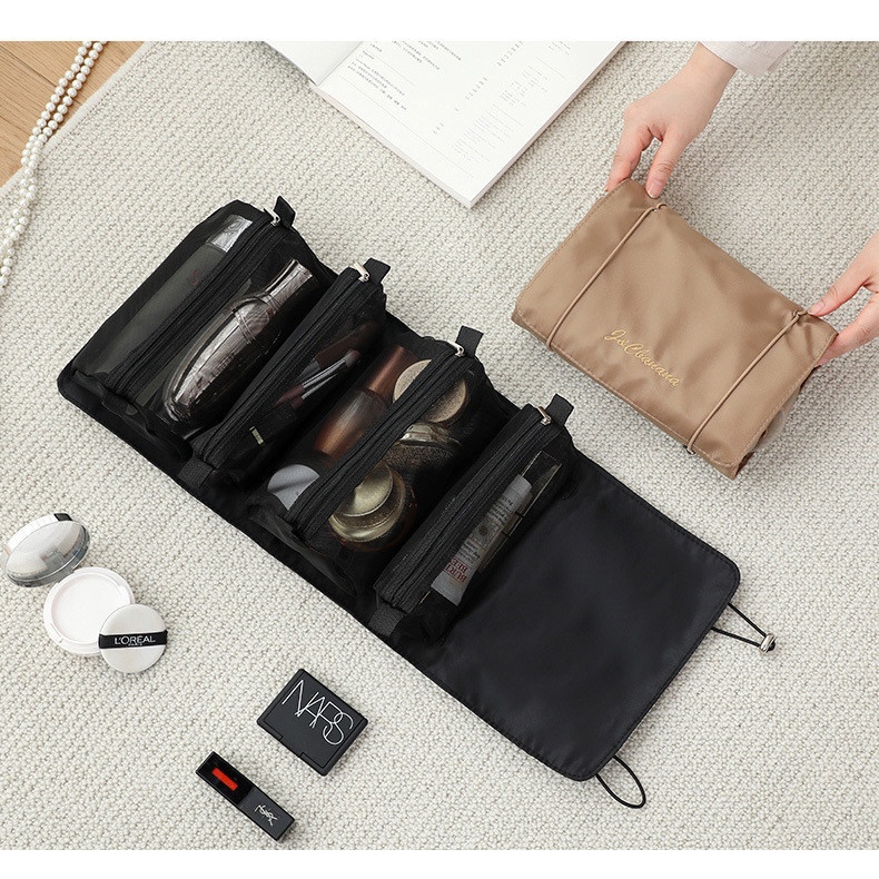 Túi đựng đồ trang điểm/ mỹ phẩm treo tường đa năng sức chứa lớn tiện lợi cho gia đình