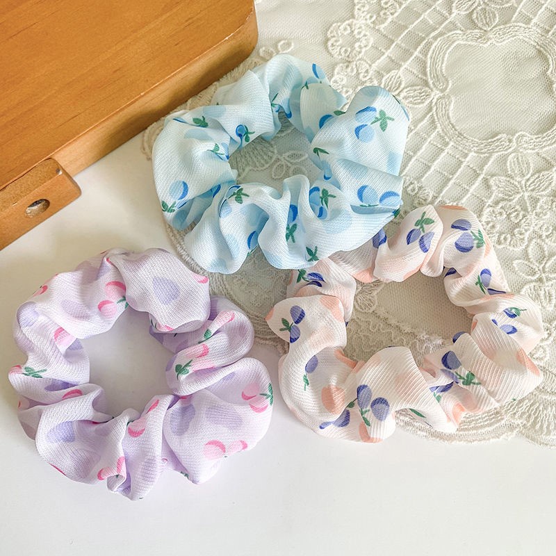 Dây Cột Tóc Hình Quả cherry Đơn Giản Dễ Thương Dành Cho Nữ