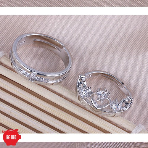 Tặng quà, tặng hộp - Nhẫn cặp công chúa hoàng tử BHN16 | BigBuy360 - bigbuy360.vn