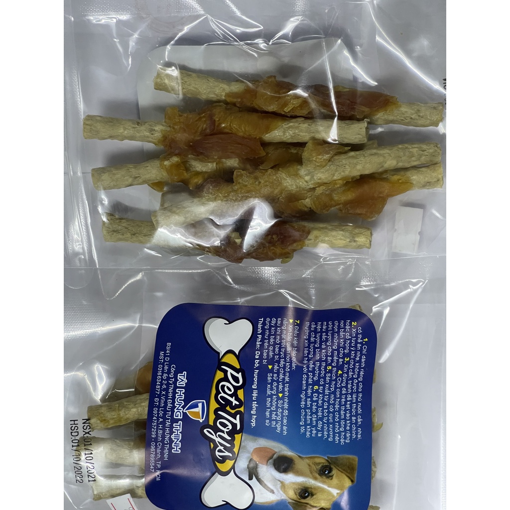 Xương gậm da bò Tài Hưng Thịnh ️ FREESHIP ️ Snack, bánh thưởng THT cho chó mài răng và ngứa răng hiệu quả