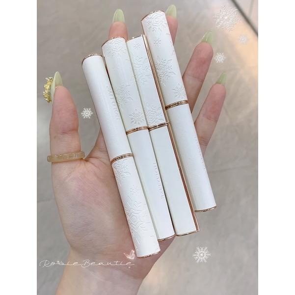 (HOLDLIVE) SON THỎI CÂY DÀI BÔNG TUYẾT CHẤT NHUNG MỊN MÔI