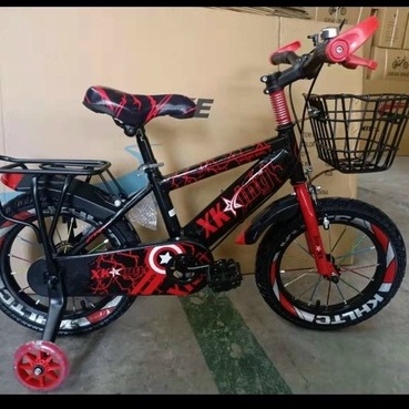 Xe Đạp Địa Hình Bé Trai XKBike 12 , 14 inches Hình Cờ Captain America