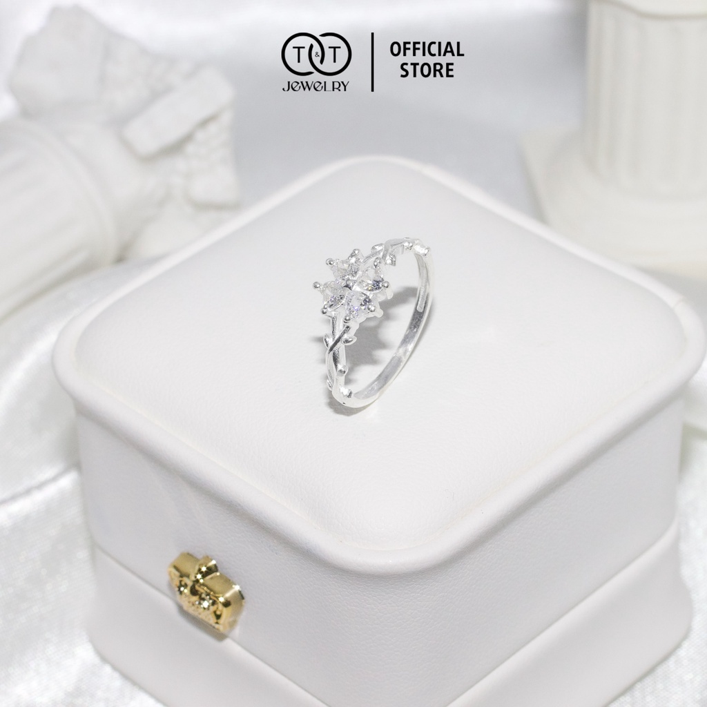 Nhẫn Bạc Nữ Đá Tim s925 T&amp;T Jewelry cao cấp NN030