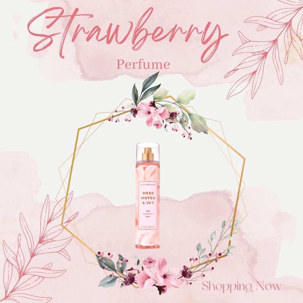 Xịt thơm toàn thân BBW ROSE WATER & IVY