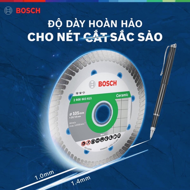 Lưỡi Cắt Đá Đa Năng Bosch 105