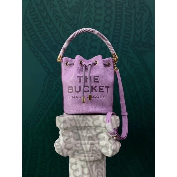 TNS-Túi bucket rút dây siêu  Marcie leather bucket bag--tone tím lavender cá tính trendy