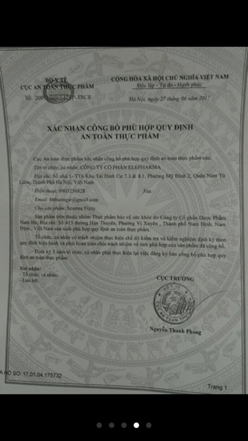 Viên sủi Scurma Fizzy-từ tinh bột nghệ