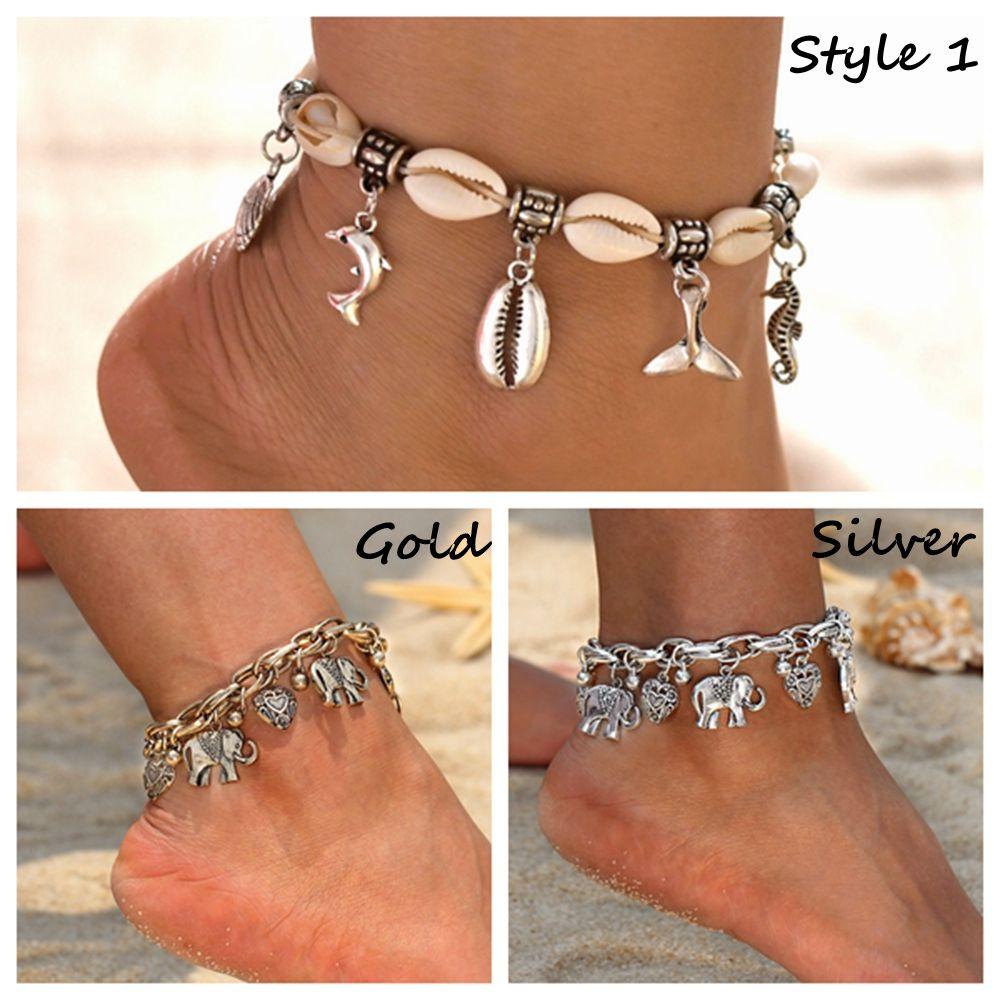 Lắc Chân Phối Tua Rua Phong Cách Bohemian Thời Trang Mới