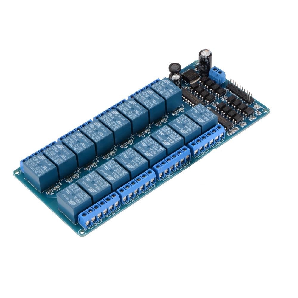 16 Channel 5V Relay Module Board Optocoupler Power Supply for Arduino PIC ARM DC 5V/12V