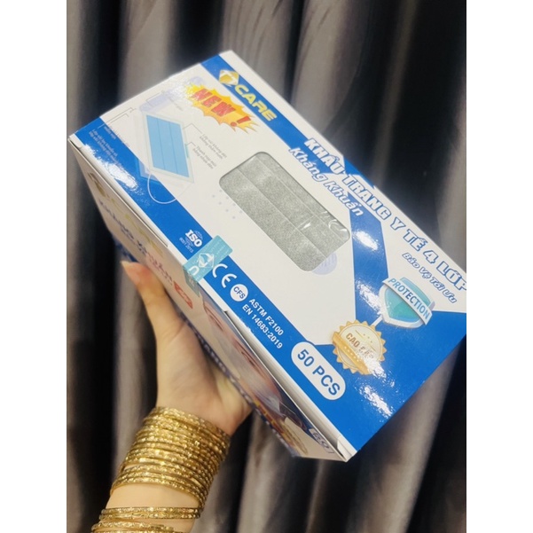 KHẨU TRANG Y TẾ TT CARE XÁM