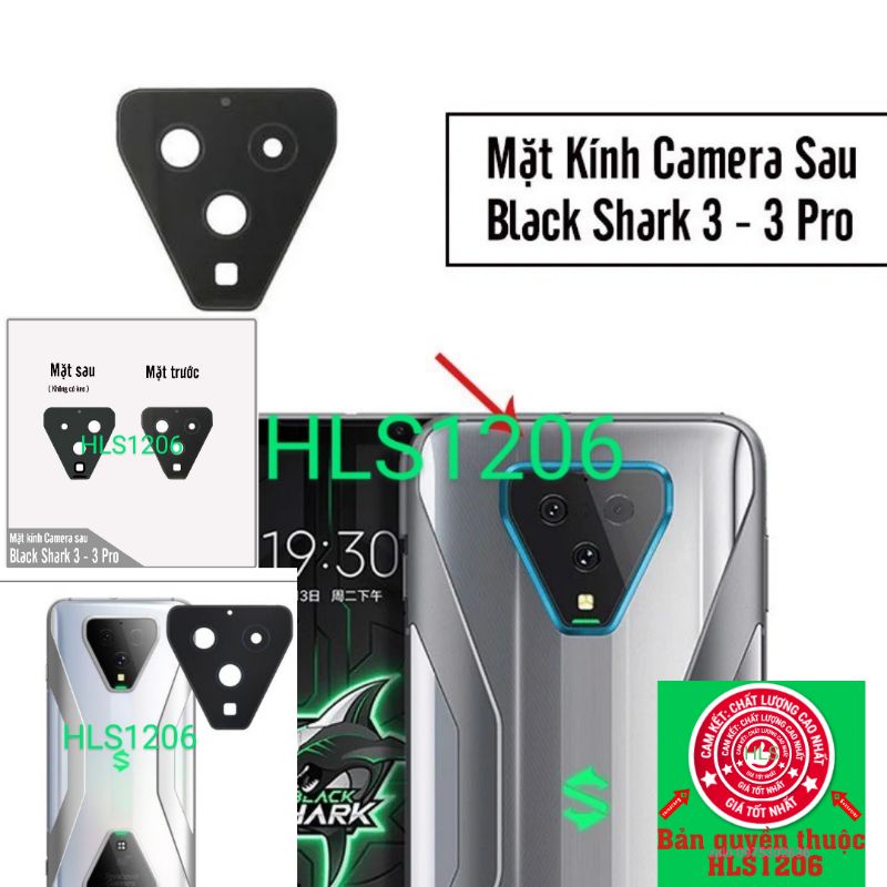 Kính camera Black shack 3 3pro chính hãng