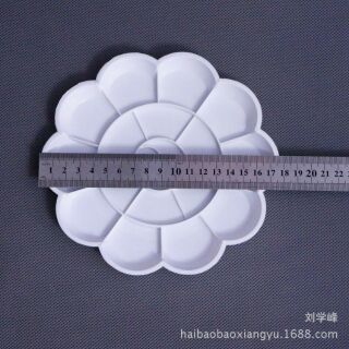 Bộ 5 khay pha màu hoa đào 18cm