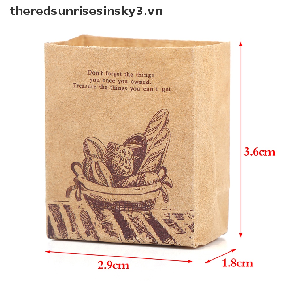 1 Túi Giấy Đựng Bánh Mì Đồ Chơi Búp Bê