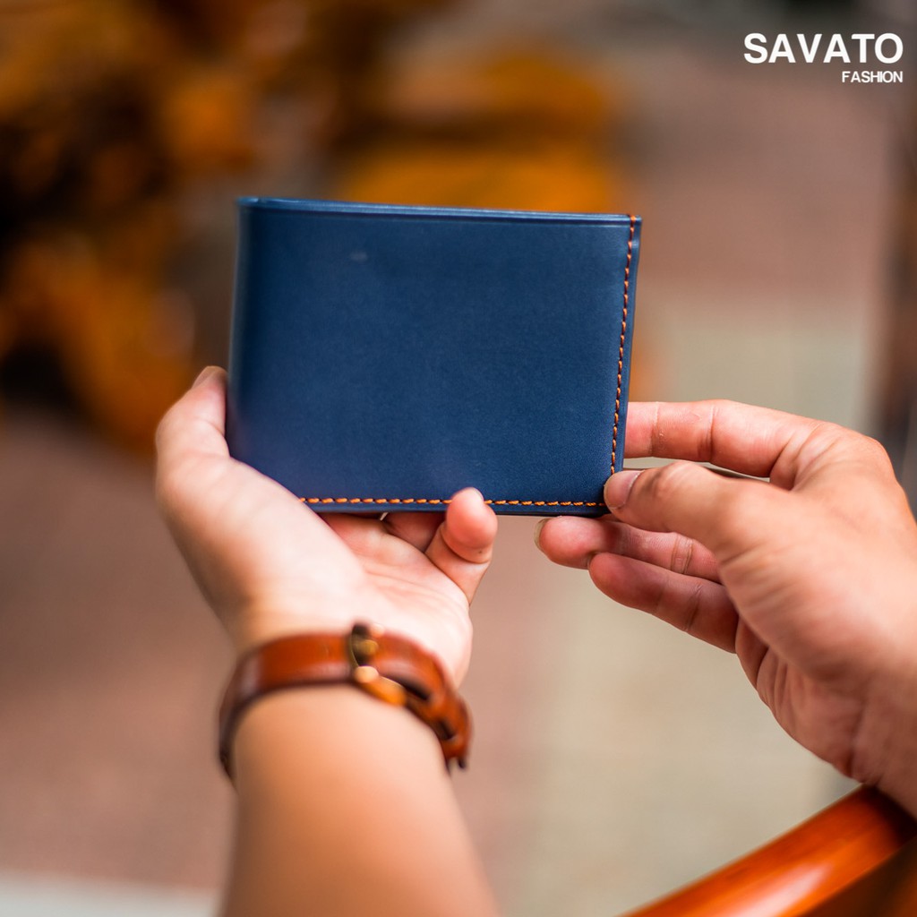 [Savato Fashion] Ví Nam Da Thật - Chất Liệu Da Nappa  Cao Cấp - BH 24 Tháng - Full Box