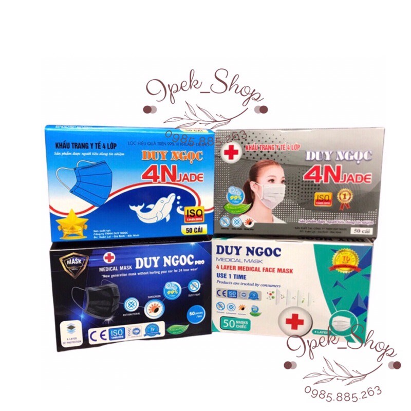 Khẩu trang y tế DUY NGỌC 4 lớp - Ipek_Shop