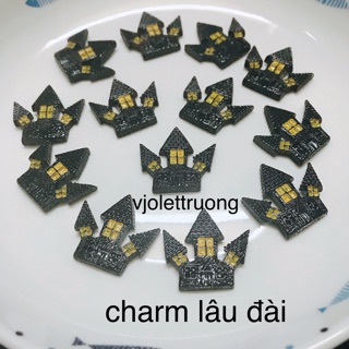 charm halloween trang trí slime