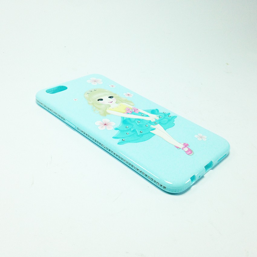 ỐP SHENGO cô gái đính đá dành cho OPPO F3 Plus + Tặng 01 miếng dán cường lực