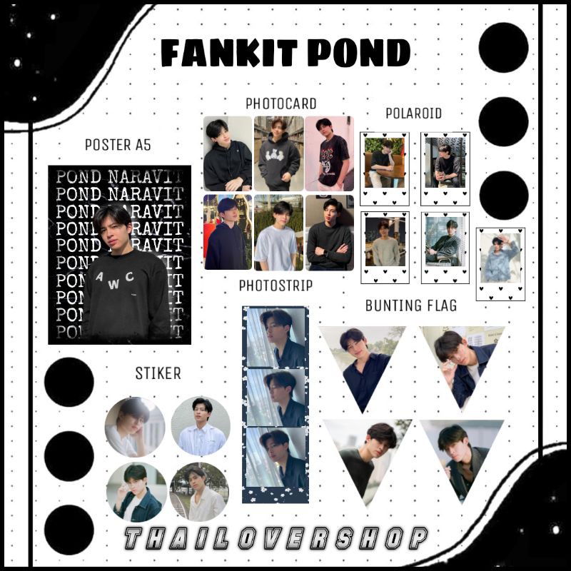 Ao hồ NARAVIT PPNARAVIT THAI ACTOR RAIKANTOPENI GMM BOY GMMTV Fankit