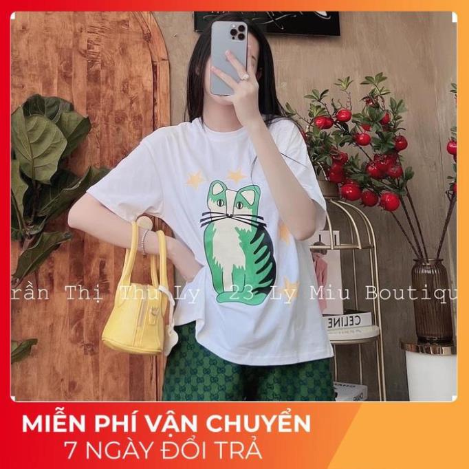 [ 𝐅𝐑𝐄𝐄 𝐒𝐇𝐈𝐏 ] BỘ ÁO THUN MÈO XANH QUẦN ĐŨI CHỮ ĐỒ BỘ NGẮN TAY