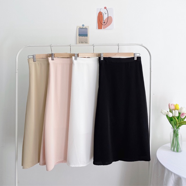 Ma Vie - Chân váy lụa dáng suông thiết kế Ma Vie