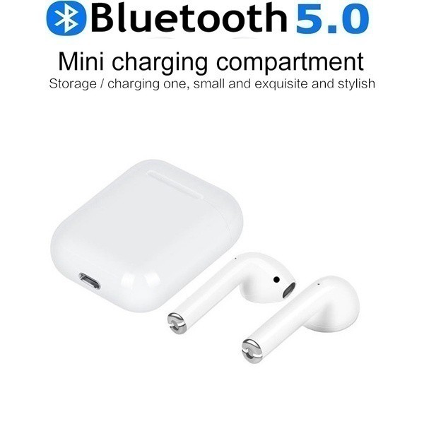 Tai nghe cảm ứng chạm không dây TWS i12 kết nối Bluetooth 5.0