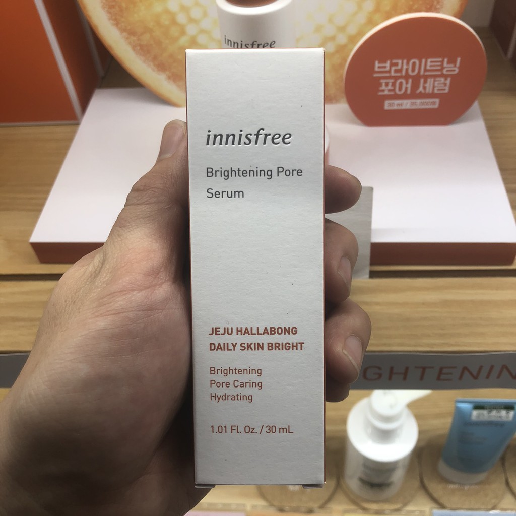 Tinh chất dưỡng ẩm từ vỏ quýt Innisfree Brightening Pore Serum 30ml