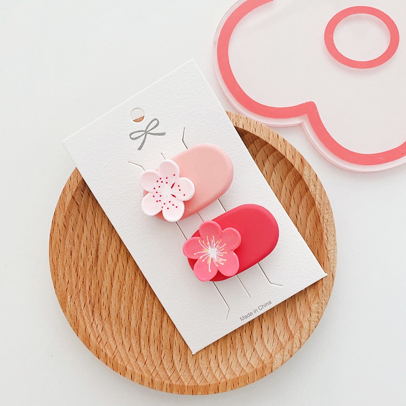 Kẹp Tóc Hoa Hồng Co Dãn Dễ Thương Cho Bé Gái