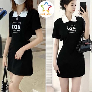 Váy Polo Dáng Xòe DA Đầm Nữ Ôm Body Tay Ngắn Thắt Eo Trẻ Trung Đi Chơi Dự Tiệc Cưới Đẹp Thời Trang - VIETSTAR