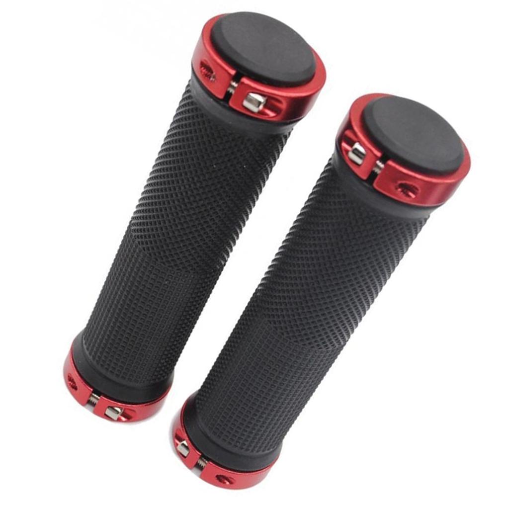 1 Cặp Tay Nắm Xe Đạp Hấp Thụ Sốc Có Khóa Cài Có Thể Tháo Rời
