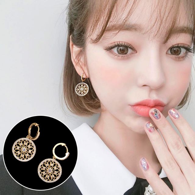 Hoa tai cổ tích Hàn Quốc bạc 925