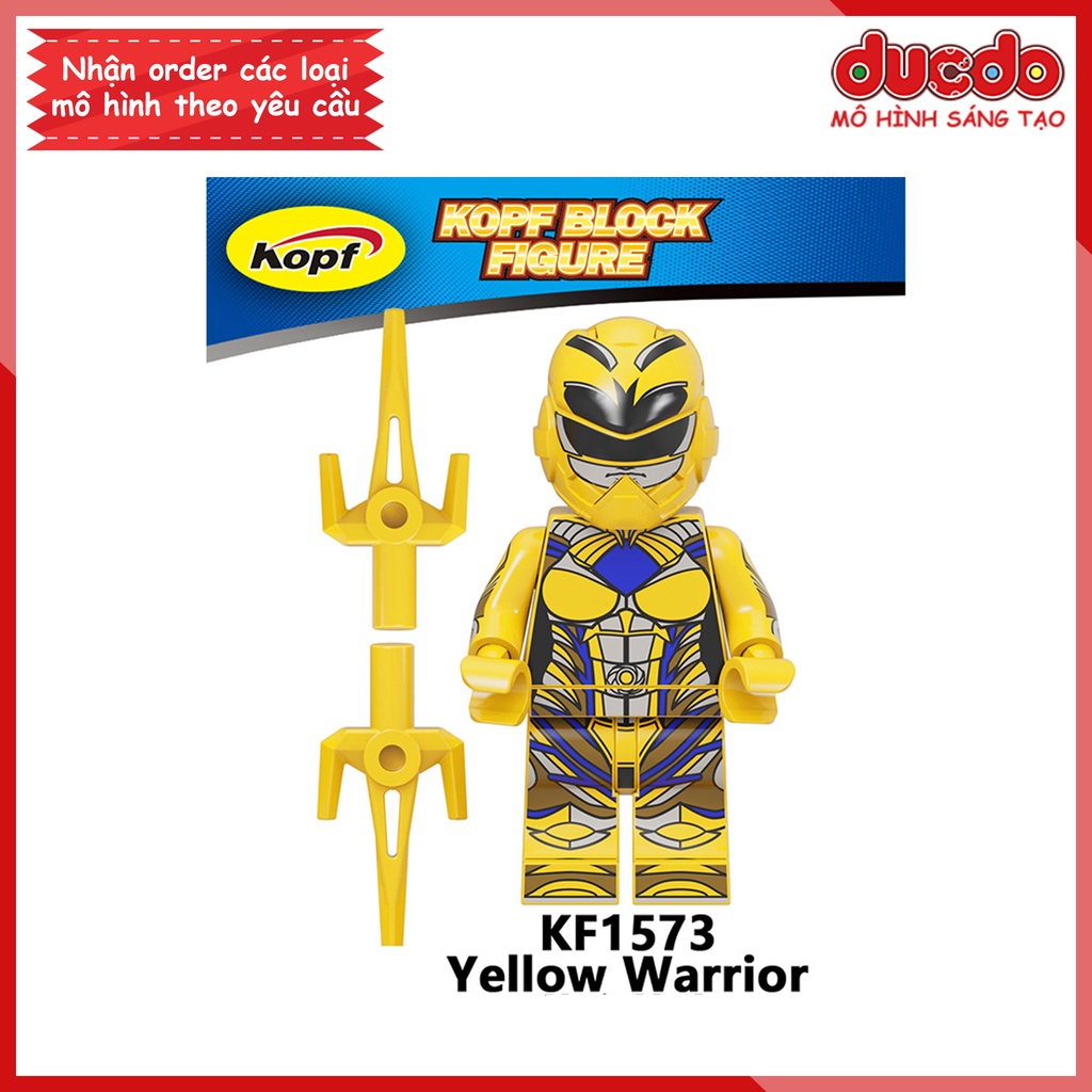 Minifigures 5 Anh Em Siêu Nhân Power Rangers - Đồ chơi Lắp ghép Xếp hình Mini Mô hình KF6144