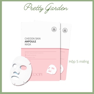 Mặt nạ dưỡng da thiên nhiên, giữ ẩm, trắng mịn, se khít lỗ chân lông cheoon skin ampoule mask