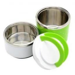 Cặp Lồng Cơm Giữ Nhiệt 2 Tầng Lunch Box 930ml Có Quai Xách (Mẫu + màu Ngẫu Nhiên)