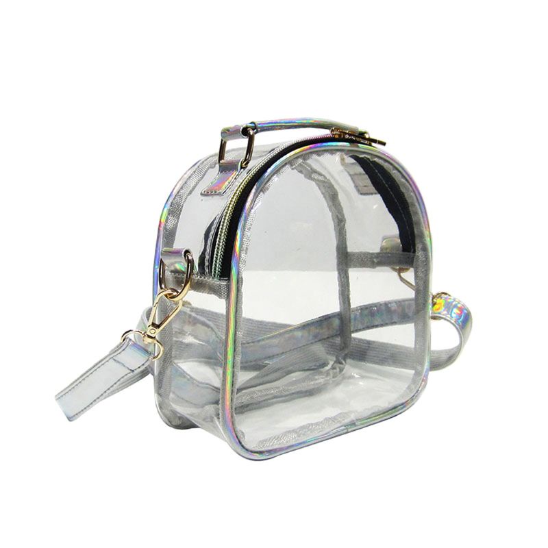 Túi Đựng Điện Thoại Đeo Chéo Vai Mini Trong Suốt Hình Oval Màu Kẹo Dành Cho Bạn Nữ