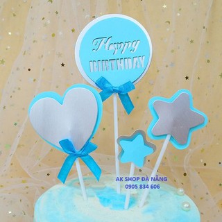 SET 4 TOPPER GIẤY TRÒN