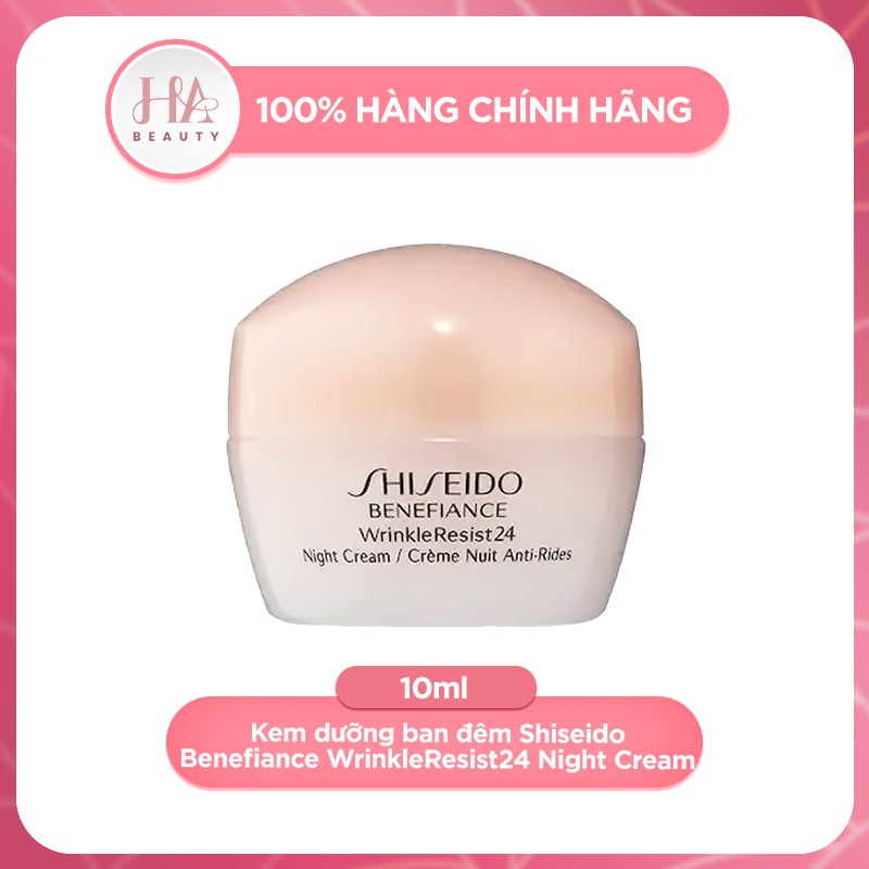 Kem dưỡng ban đêm Shiseido Benefiance WrinkleResist24 Night Cream chống lão hóa 10ml - HA Beauty