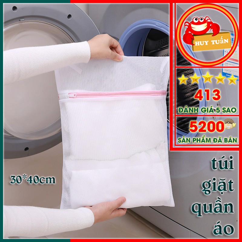 Túi Giặt Bảo Quản Quần Áo - Túi Lưới Giặt Đựng Quần Áo/ Đồ Lót Trong Máy Giặt Size 30*40cm