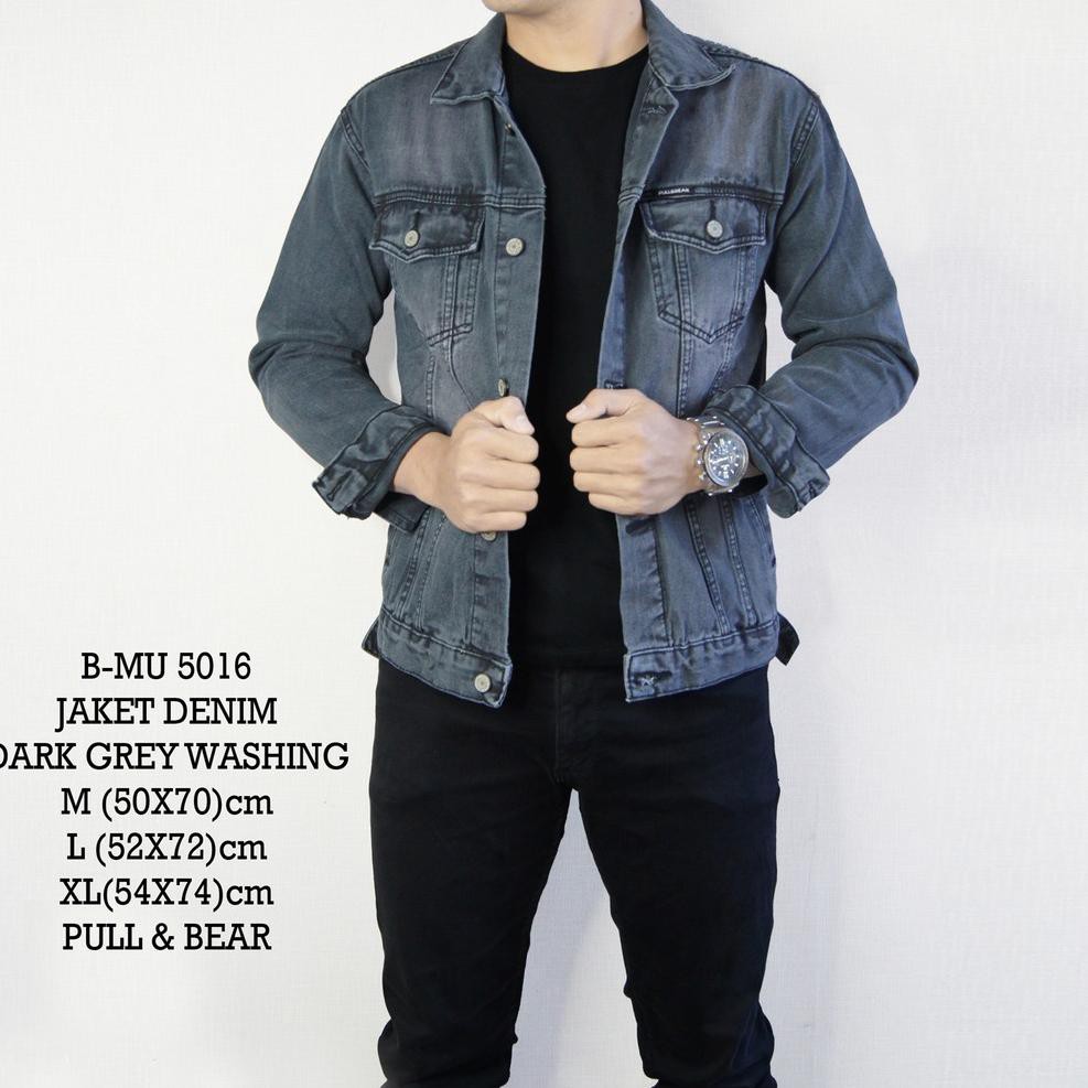 (Code Q9606) Áo Khoác Denim Màu Xanh Da Trời Xanh Da Trời / Xám Đậm/ Đen Washi