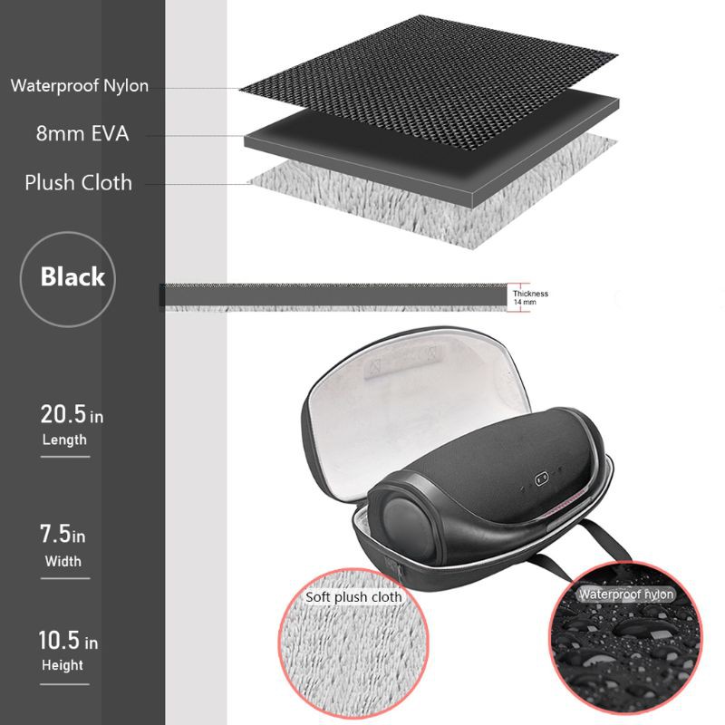 Túi đựng loa bluetooth J Bl Boombox 2 không dây có quai xách tiện lợi