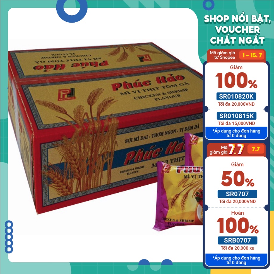 Mì Thịt Tôm Gà - 30 gói - 62 gr