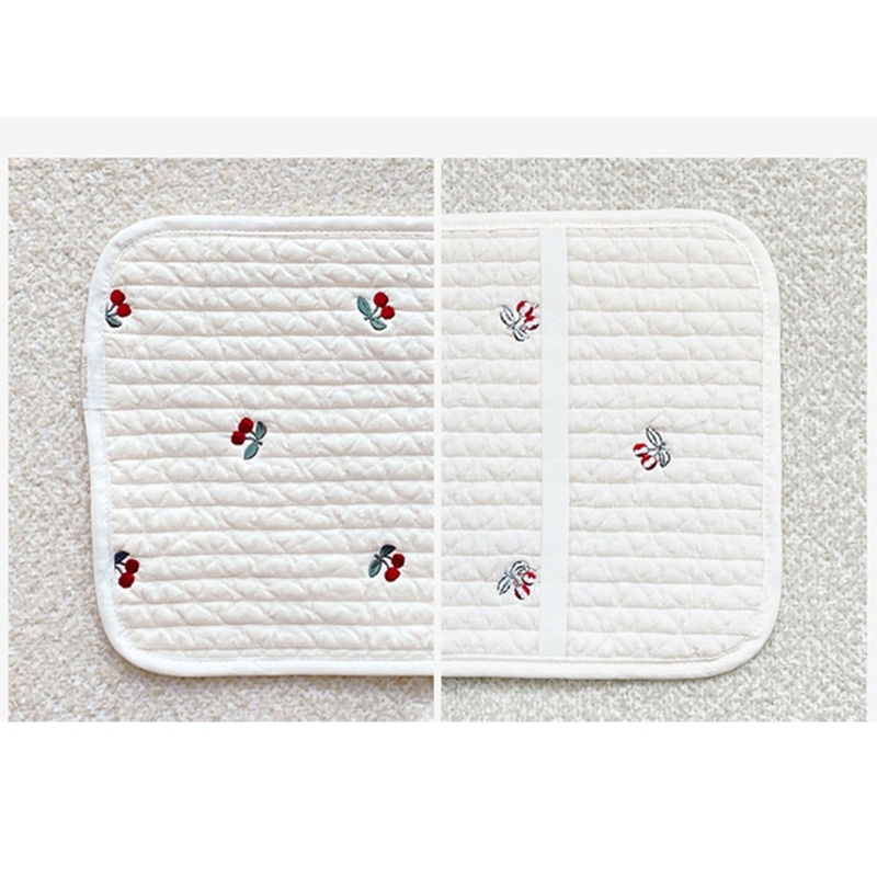 Khăn Cotton Thấm Hút Mồ Hôi Thoáng Khí Chống Bụi Thêu Hình Dễ Thương Cho Bé Sơ Sinh