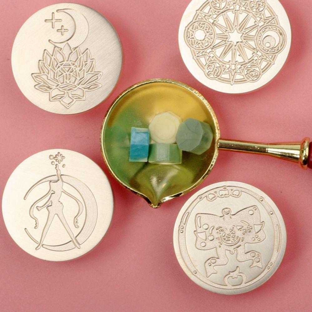 Con Dấu Đóng Sáp Niêm Phong Thủy Thủ Mặt Trăng Bằng Đồng DIY