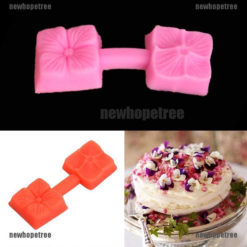 Khuôn Bánh silicone Hình Hoa Hồng 3D / Vuông Mới