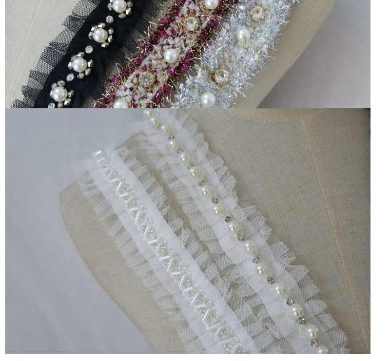 Dây Vải Ren Đính Hạt Xinh Xắn Rộng 3-4cm