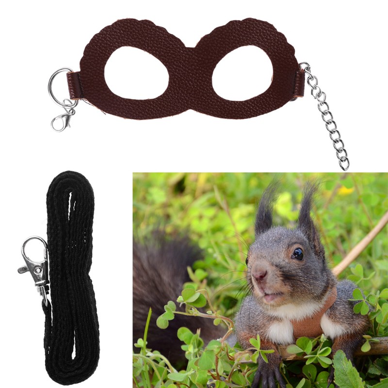 Dây xích dẫn chuột hamster đi dạo bằng da