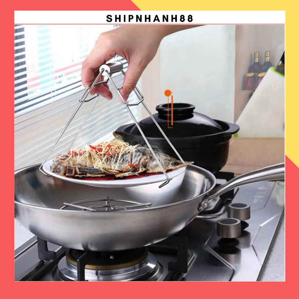 Kẹp bát đĩa nồi chống nóng inox đa năng 88070 SHIPNHANH88